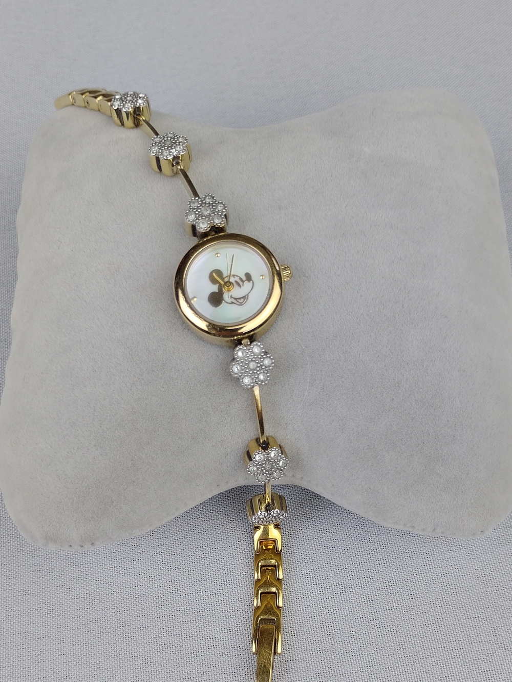 Disney Time Works Gold-tone Women's Bracelet Watch.